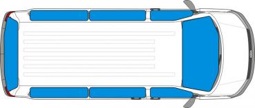 Thermomatten Komplettset 10-teilig für VW T7 ab 2021 - kurzer Überhang