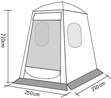 Heckzelt UPGRADE DOME PREMIUM für VW T5 / T6 / T6.1 mit Flügeltüren