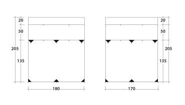 Outwell Fallcrest Seitenplanen Set mit 2 Planen