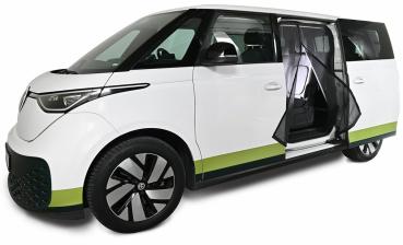 VanQuito Moskitonetz für VW ID BUZZ Schiebetür links Fahrerseite