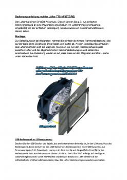 Mobiler Lüfter 140 * 140 * 25 mm 12 V USB