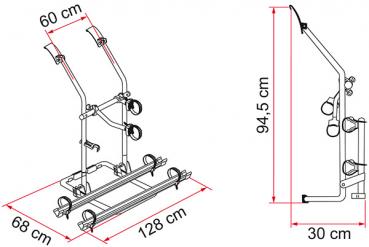 Fiamma Carry Bike / Fahrradträger für VW T3 - Version 2019 #02094-19A