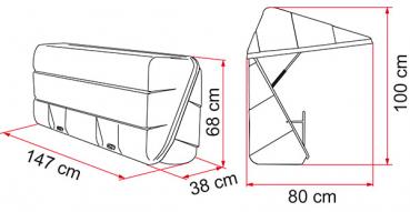 Fiamma Ultra Box 360 Gepäckbox für Fahrradträger 02801-01-