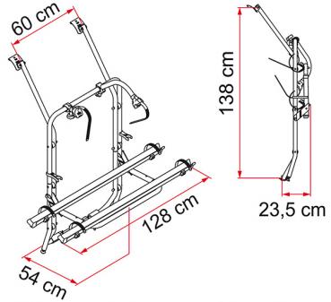 Fahrradträger VW Bus T4 Fiamma Carry Bike PRO #02094-18A