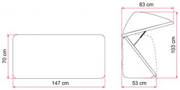 Fiamma Ultra Box 500 Gepäckbox für Fahrradträger 04148-01-