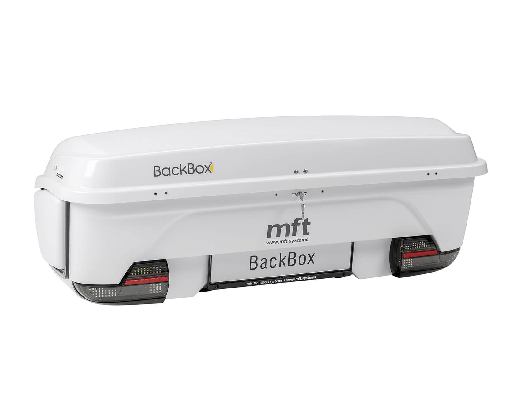 Heckbox mft Backbox für die Anhängekupplung - abklappbar