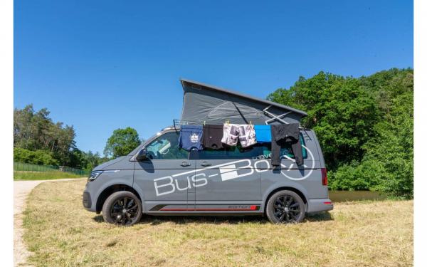 BusBoxx Wäscheleine für Kederschiene VW T5 / T6 DIY Selbstbausatz California