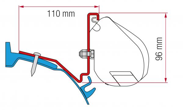 Adapter Kit Ford Custom Capland/Capfun Fiamma F35pro #98655Z035