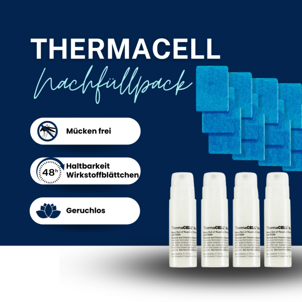 Thermacell M-48 Backpacker Nachfüllpack Gaspatronen + Wirkstoffplättchen